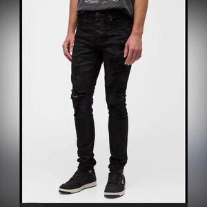 Purple brand “oil spill” jeans